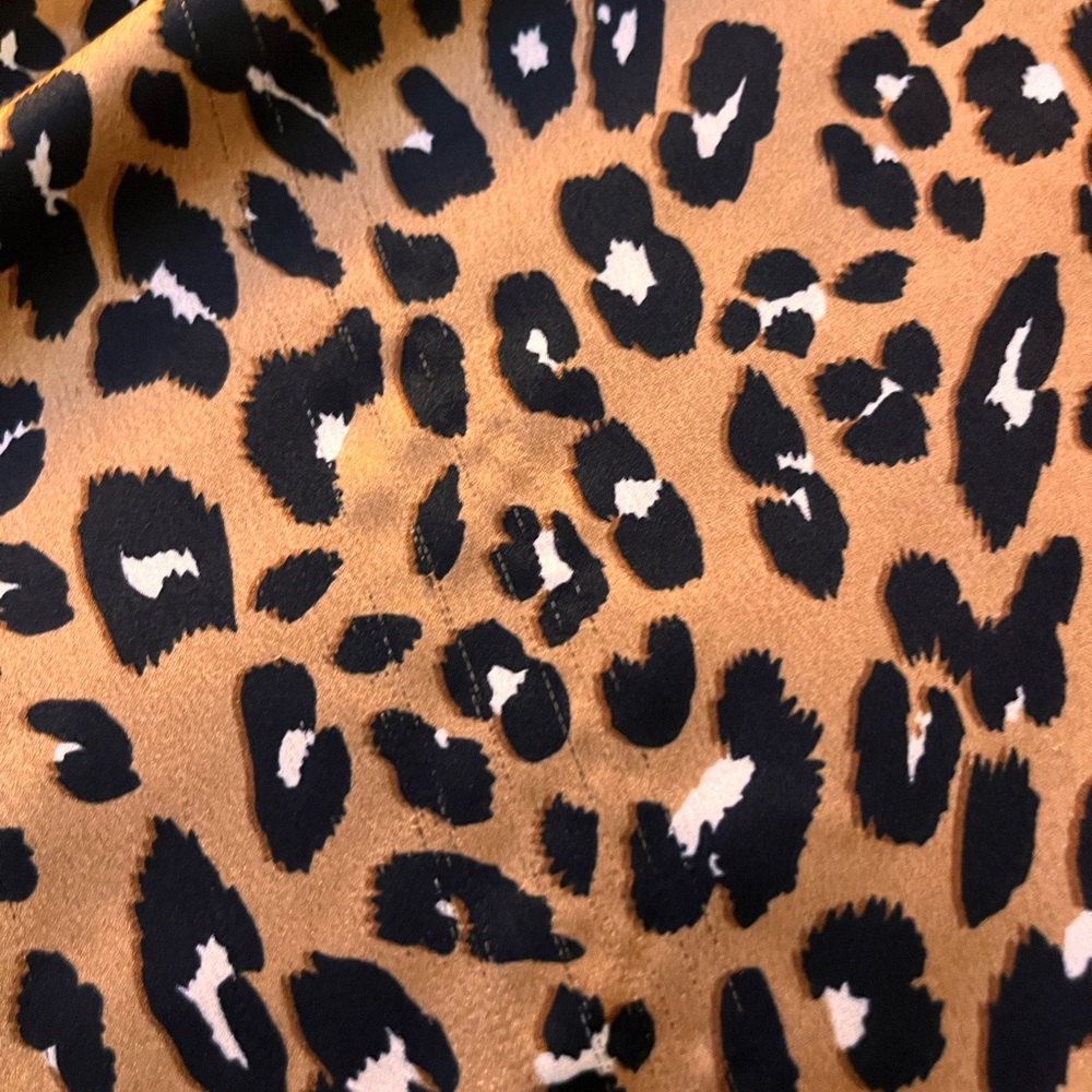 Nasty Gal brown leopard print midi satin skirt - Picture 5 of 7